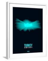 Turkey Radiant Map 3-NaxArt-Framed Art Print