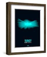 Turkey Radiant Map 3-NaxArt-Framed Art Print