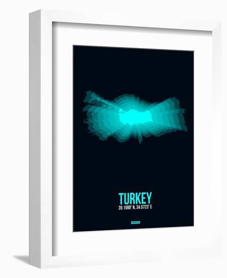 Turkey Radiant Map 3-NaxArt-Framed Art Print