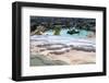 Turkey, River Menderes valley, Pamukkale. Cotton castle hot springs.-Emily Wilson-Framed Photographic Print