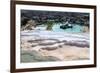 Turkey, River Menderes valley, Pamukkale. Cotton castle hot springs.-Emily Wilson-Framed Premium Photographic Print