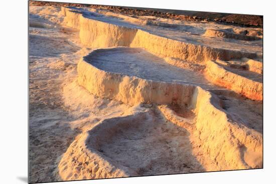 Turkey, River Menderes valley, Pamukkale. Cotton castle hot springs.-Emily Wilson-Mounted Premium Photographic Print