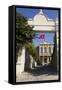 Turkey, Safranbolu. Government Building with Red Turkish Flag Flying-Emily Wilson-Framed Stretched Canvas