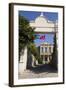 Turkey, Safranbolu. Government Building with Red Turkish Flag Flying-Emily Wilson-Framed Photographic Print