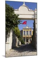 Turkey, Safranbolu. Government Building with Red Turkish Flag Flying-Emily Wilson-Mounted Photographic Print