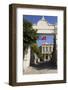 Turkey, Safranbolu. Government Building with Red Turkish Flag Flying-Emily Wilson-Framed Photographic Print