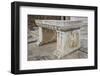 Turkey, Sardis, Synagogue, Bench-Samuel Magal-Framed Photographic Print