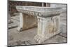 Turkey, Sardis, Synagogue, Bench-Samuel Magal-Mounted Photographic Print