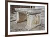 Turkey, Sardis, Synagogue, Bench-Samuel Magal-Framed Photographic Print