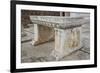 Turkey, Sardis, Synagogue, Bench-Samuel Magal-Framed Photographic Print