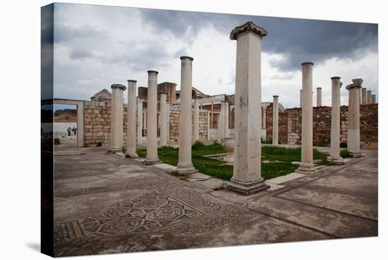 Turkey, Sardis, Synagogue, Columns-Samuel Magal-Stretched Canvas