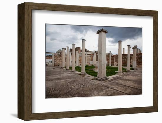 Turkey, Sardis, Synagogue, Columns-Samuel Magal-Framed Photographic Print