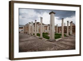 Turkey, Sardis, Synagogue, Columns-Samuel Magal-Framed Photographic Print