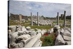 Turkey, Side, Agora, Colonnade Courtyard-Samuel Magal-Stretched Canvas