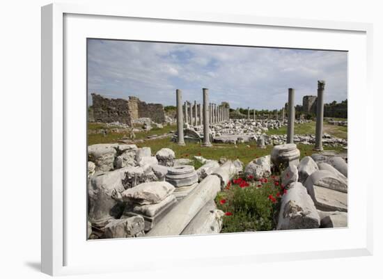 Turkey, Side, Agora, Colonnade Courtyard-Samuel Magal-Framed Photographic Print