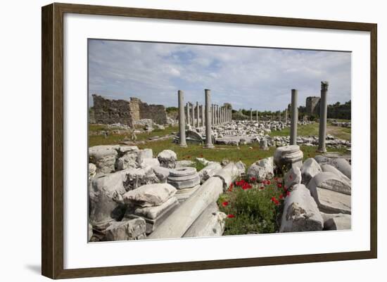 Turkey, Side, Agora, Colonnade Courtyard-Samuel Magal-Framed Photographic Print