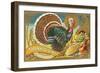 Turkey with Fruits-null-Framed Art Print