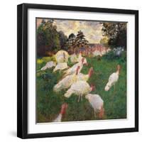 Turkeys-Claude Monet-Framed Art Print