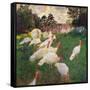 Turkeys-Claude Monet-Framed Stretched Canvas