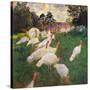 Turkeys-Claude Monet-Stretched Canvas