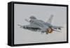 Turkish Air Force F-16 in Flight over Turkey-Stocktrek Images-Framed Stretched Canvas