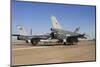 Turkish Air Force F-16's on the Ramp at Izmir Air Station, Turkey-Stocktrek Images-Mounted Photographic Print