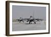 Turkish Air Force F-16C-D Aircraft Taxiing on the Runway-Stocktrek Images-Framed Photographic Print