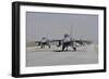 Turkish Air Force F-16C-D Aircraft Taxiing on the Runway-Stocktrek Images-Framed Photographic Print