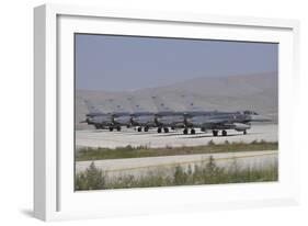 Turkish Air Force F-16C-D Block 52+ Aircraft at Konya Air Base, Turkey-Stocktrek Images-Framed Photographic Print