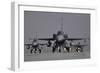 Turkish Air Force F-16C-D Block 52+ Aircraft Taxiing on the Runway-Stocktrek Images-Framed Photographic Print