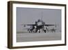 Turkish Air Force F-16C-D Block 52+ Aircraft Taxiing on the Runway-Stocktrek Images-Framed Photographic Print