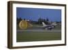 Turkish Air Force F-16D Landing with Parachute Deployed-null-Framed Photographic Print