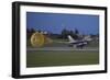 Turkish Air Force F-16D Landing with Parachute Deployed-null-Framed Photographic Print