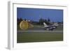 Turkish Air Force F-16D Landing with Parachute Deployed-null-Framed Photographic Print