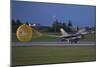 Turkish Air Force F-16D Landing with Parachute Deployed-null-Mounted Photographic Print