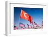 Turkish and American Flags during 3000 Flags for 9-11 Tribute-Joseph Sohm-Framed Photographic Print
