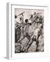 Turkish and British Soldiers in Hand to Hand Combat on the Gallipoli Peninsula Turkey 1915, from…-English School-Framed Giclee Print