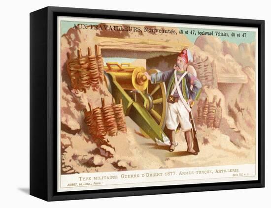 Turkish Artilleryman, Russo-Turkish War, 1877-null-Framed Stretched Canvas