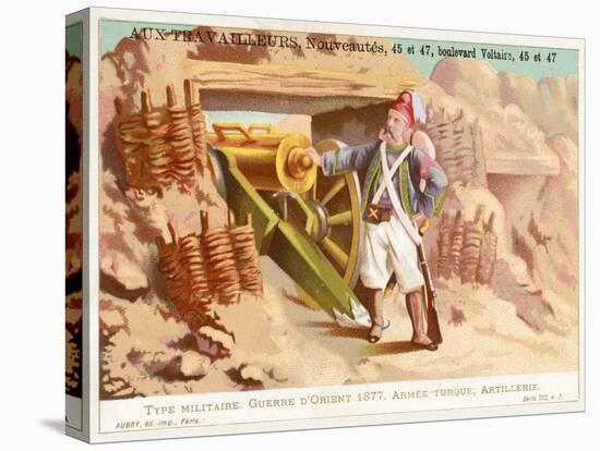 Turkish Artilleryman, Russo-Turkish War, 1877-null-Stretched Canvas