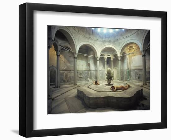 Turkish Bath, Cagaloglu Hamami, Istanbul, Turkey, Europe-Woolfitt Adam-Framed Photographic Print