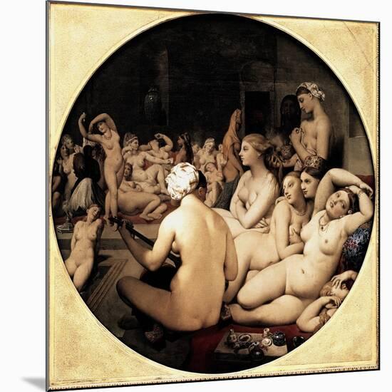 Turkish Bath-Jean-Auguste-Dominique Ingres-Mounted Giclee Print