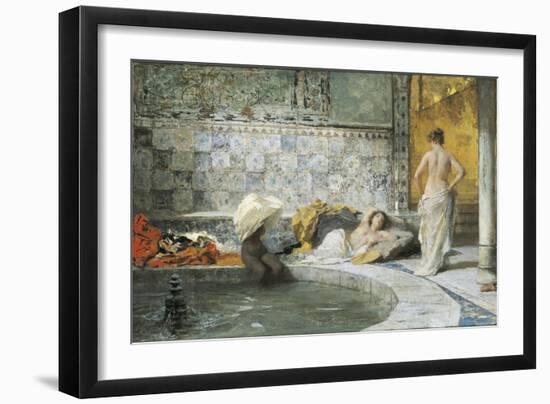Turkish Bath-Domenico Morelli-Framed Giclee Print