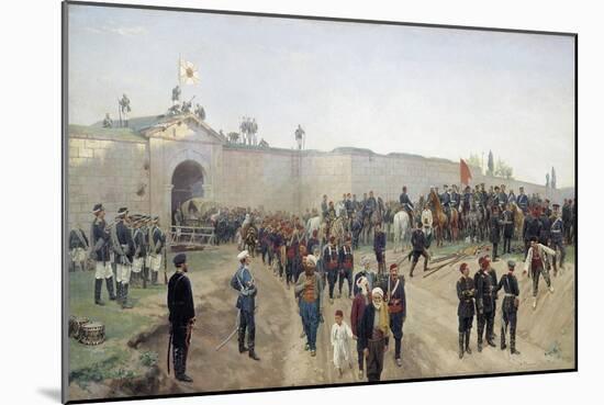 Turkish Capitulation at Nikopol on 4th June 1877, 1883-Nikolai Dmitrievich Dmitriev-Orenburgsky-Mounted Giclee Print
