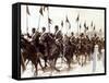 Turkish Cavalry in Constantinople during Balkans War, October 1912-null-Framed Stretched Canvas
