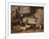 Turkish Children Playing with a Turtle (Souvenir De La Turquie D'Asi)-Alexandre Gabriel Decamps-Framed Giclee Print