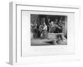 Turkish Courier Relating the News of the Capture of Acre, 19th Century-W Greatbatch-Framed Giclee Print