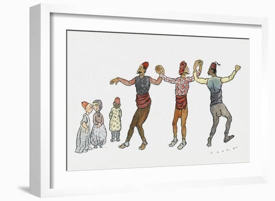 Turkish Dancers - Salonica-null-Framed Art Print