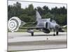 Turkish F-4E Phantom with Drag Parachute Deployed-Stocktrek Images-Mounted Photographic Print