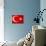 Turkish Flag, North Aegean, Izmir, Turkey-Walter Bibikow-Photographic Print displayed on a wall