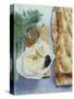 Turkish Flatbread with Sheep's Cheese and Olives-Eising Studio - Food Photo and Video-Stretched Canvas